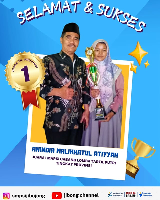 Juara I MAPSI Cabang Lomba Tartil Putri Tingkat Propinsi